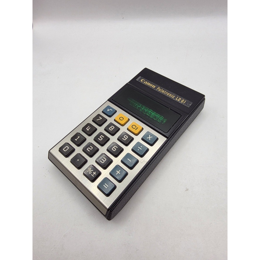 Vintage CANON Palmtronic Calculator LD-81 VFD Green Led Retro Computer Japan - Picture 3 of 11